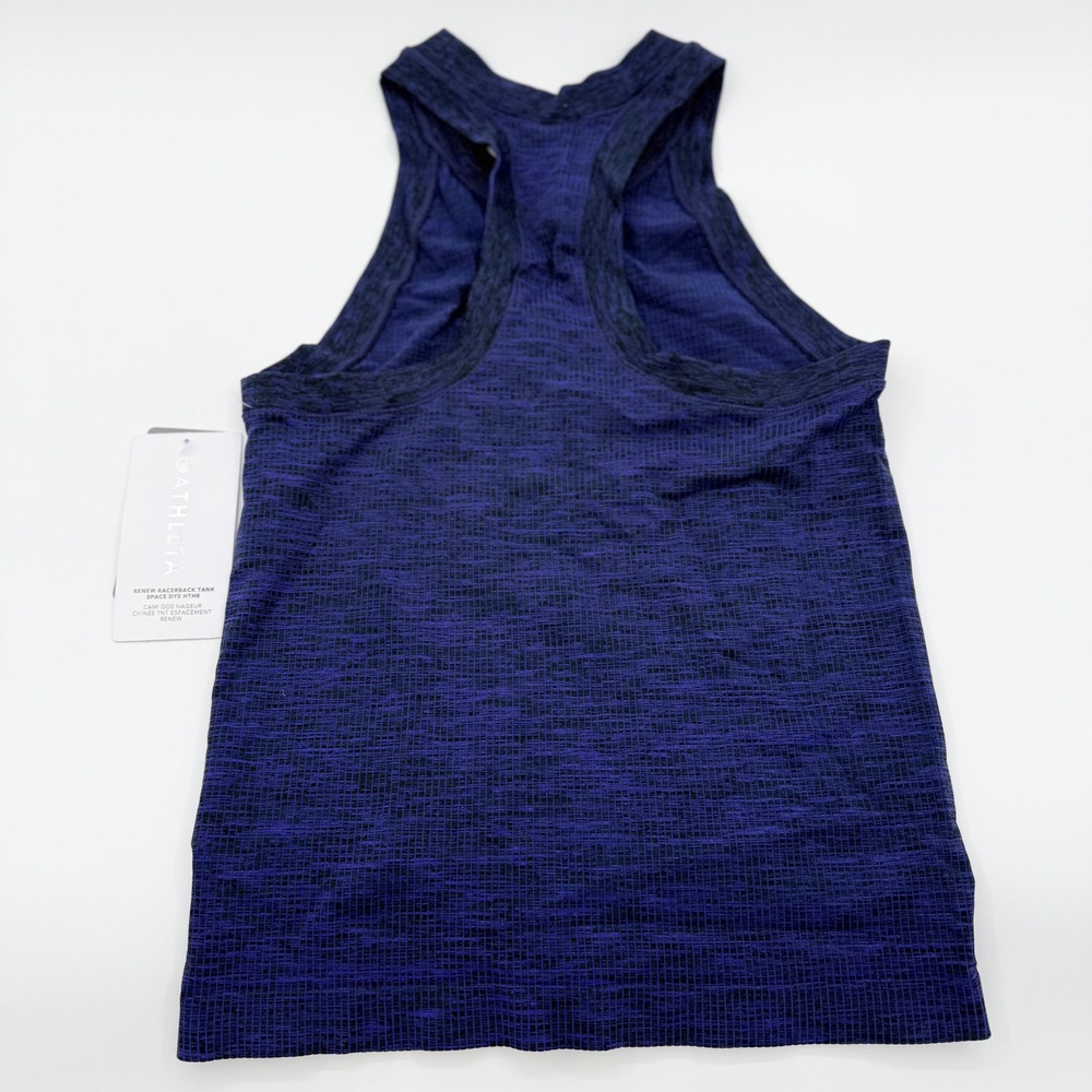 Athleta Renew Racerback Tank Space Dye Heather Purple XS 466471-01-2-0001 - Picture 2 of 6